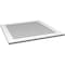 Ekena Millwork Vertical Surface Mount PVC Gable Vent: Non-Functional, w/3-1/2"W x 1"H, Standard Frame, 34"W x 34"H GVPVE34X3401SN - alternate 2
